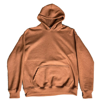 DROP 01: UNTAGGED — Premium Blank Hoodie (Brown)